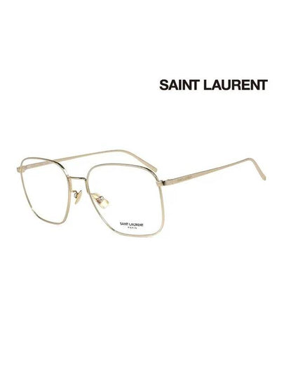 Eyewear Square Metal Eyeglasses Gold - SAINT LAURENT - BALAAN 2