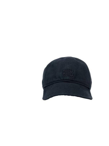 Embroidered Logo Ball Cap Nero - MIU MIU - BALAAN 1