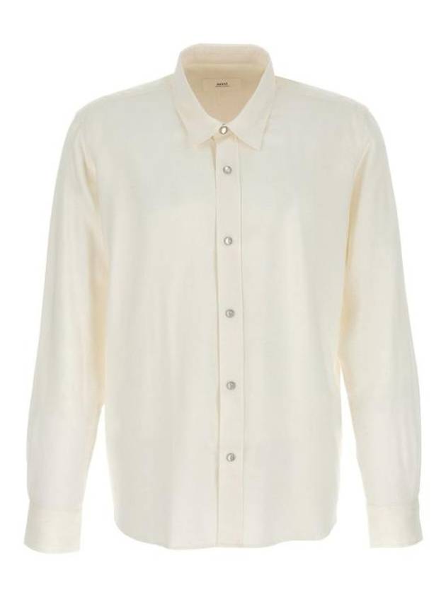 Men's Western Long Sleeve Shirt Ivory - AMI - BALAAN 2