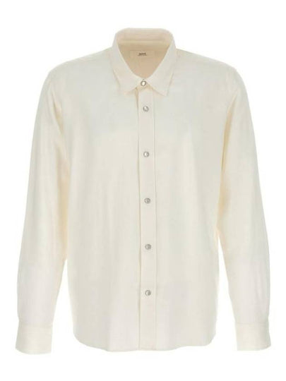 Men's Western Long Sleeve Shirt Ivory - AMI - BALAAN 2