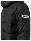 Men's Bixio Logo Hooded Quilted Padding Black - DUVETICA - BALAAN 3