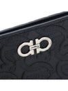 Gancini Embossed Card Wallet Black - SALVATORE FERRAGAMO - BALAAN 6