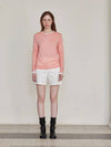 See through tencel long sleeve t shirt pink - LESEIZIEME - BALAAN 3