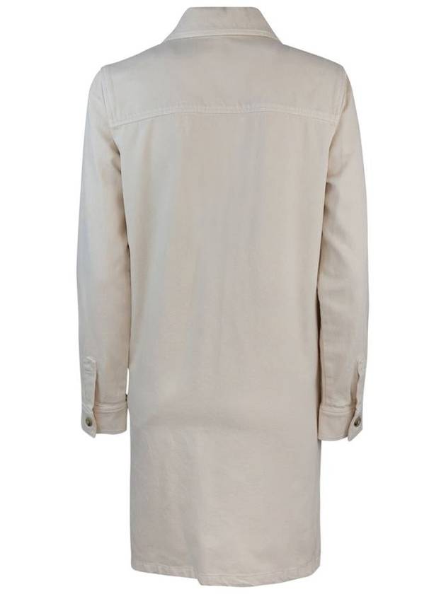 Women's Chest Pocket Midi Dress Beige - A.P.C. - BALAAN 3