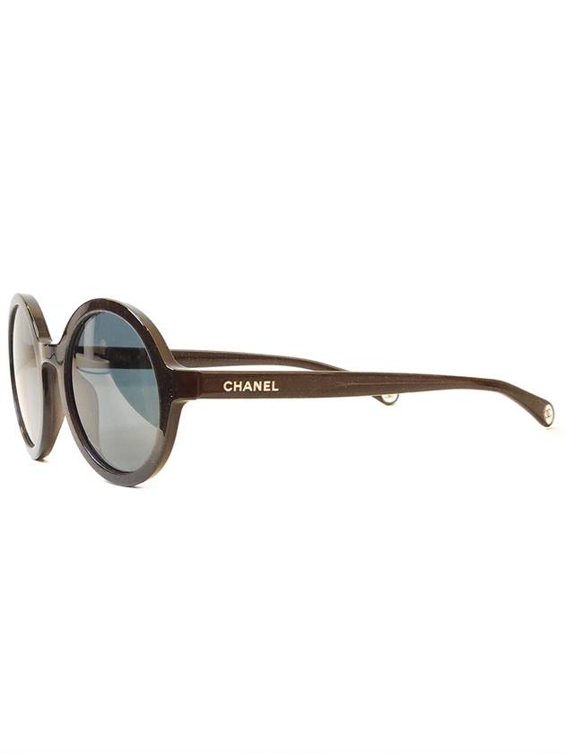 Eyewear Round Sunglasses Blue Black - CHANEL - BALAAN 4