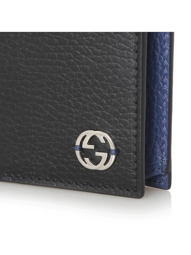 GG Interlocking Long Wallet Blue Black - GUCCI - BALAAN 5