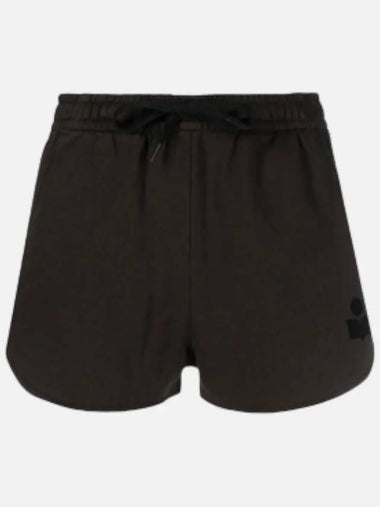 Women's MIFA Black Logo Black Short Pants SH0022FA A1M07E 02FK - ISABEL MARANT - BALAAN 1