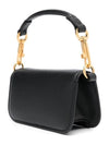 Gold Hardware V Logo Shoulder Bag Black - VALENTINO - BALAAN 4