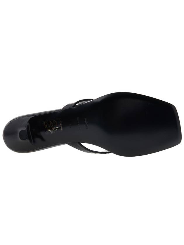 leather heel flip flops black - TOTEME - BALAAN 6