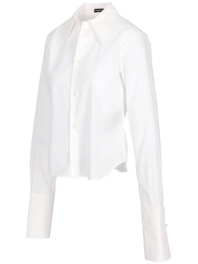 KAREENA FITTED SHIRT WITH CUFFLINKS POPELINE - ANN DEMEULEMEESTER - BALAAN 2