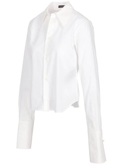 KAREENA FITTED SHIRT WITH CUFFLINKS POPELINE - ANN DEMEULEMEESTER - BALAAN 2