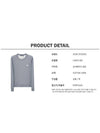 Face Patch Crew Neck Sweatshirt Grey - ACNE STUDIOS - BALAAN 7