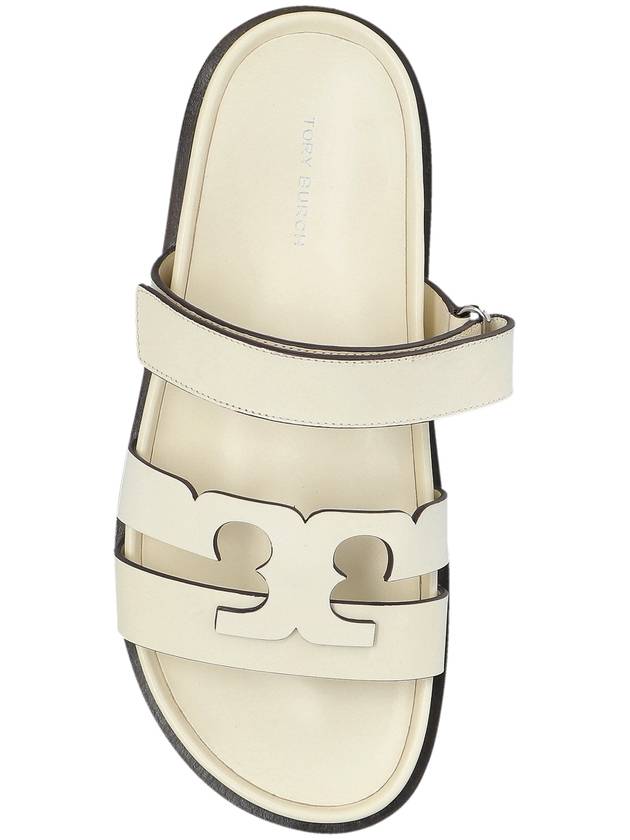 Tory Burch Leather Slides Ines, Women's, White - TORY BURCH - BALAAN 6