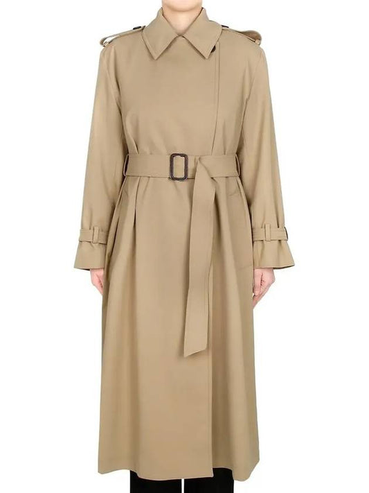 24SS Beige Geostra Double Breasted Trench Coat GIOSTRA 001 - MAX MARA - BALAAN 1
