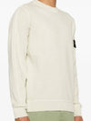 Logo Patch Crew Neck Sweatshirt Pistacchio - STONE ISLAND - BALAAN 4