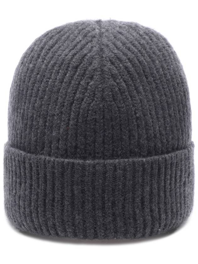 Heart Logo Wool Beanie Heather Grey - AMI - BALAAN 5