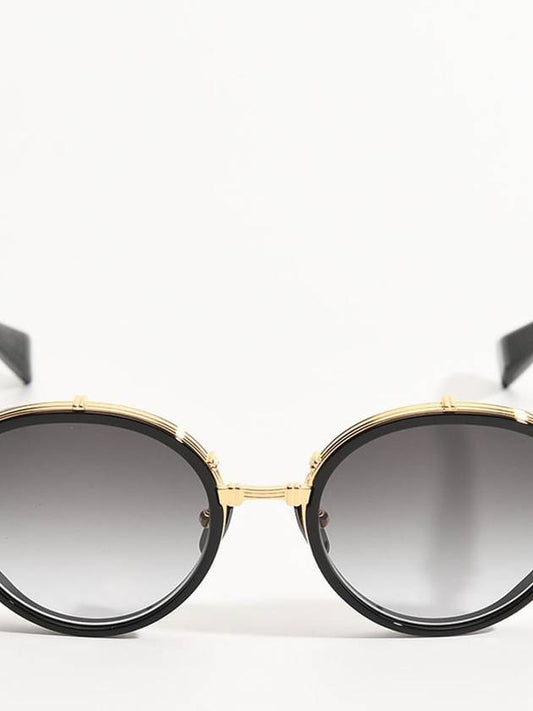 CROISSY oval sunglasses black gold BPS 126A 51 - BALMAIN - BALAAN 1