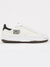 Maison MAISON Blakey OG Sole Embossed Leather Low Top Sneakers White - MIHARA YASUHIRO - BALAAN 3