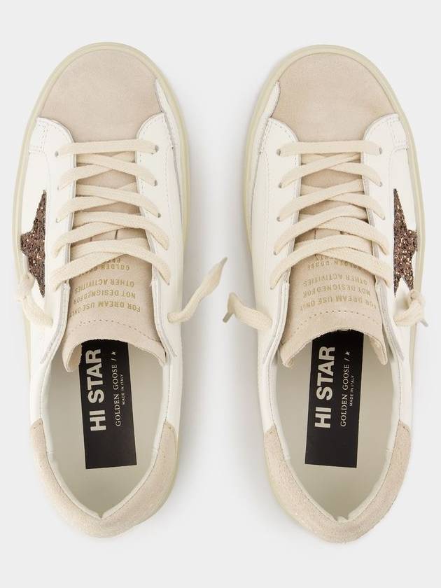 Hi Star Sneakers - Golden Goose Deluxe Brand - Leather - White/Beige - GOLDEN GOOSE - BALAAN 4