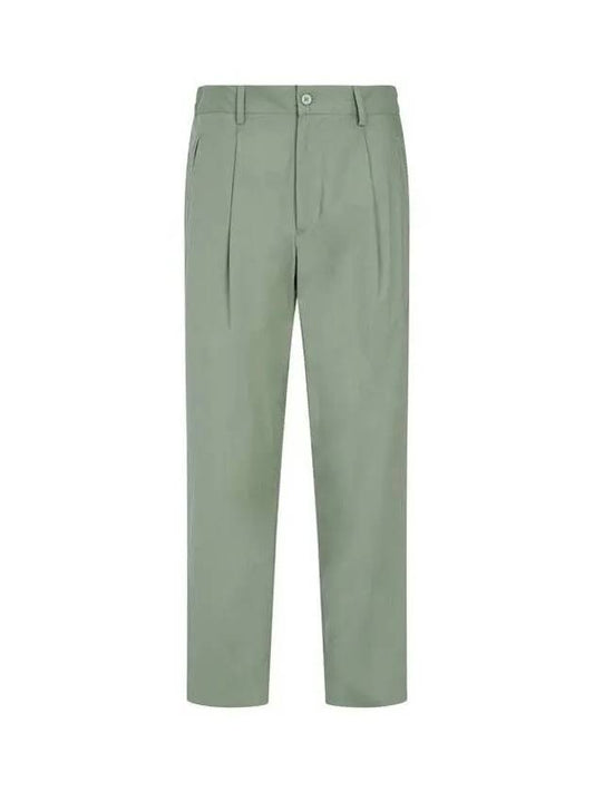 Weekend Popup 10% Coupon 3 24 Won Tuck Stretch Chino Pants Green 270475 - RVR LARDINI - BALAAN 1