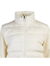 Women's Padding Zip-Up Sweatshirt White - MONCLER - BALAAN 5