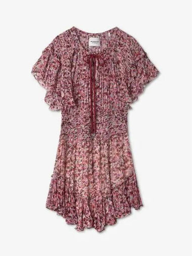 Florize Print One Piece Raspberry Ecru RO0032FAA1J49ERYEC - ISABEL MARANT - BALAAN 1