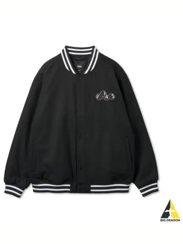 Scuttle Baseball Jacket Black VN000HMNBLK1 - VANS - BALAAN 1