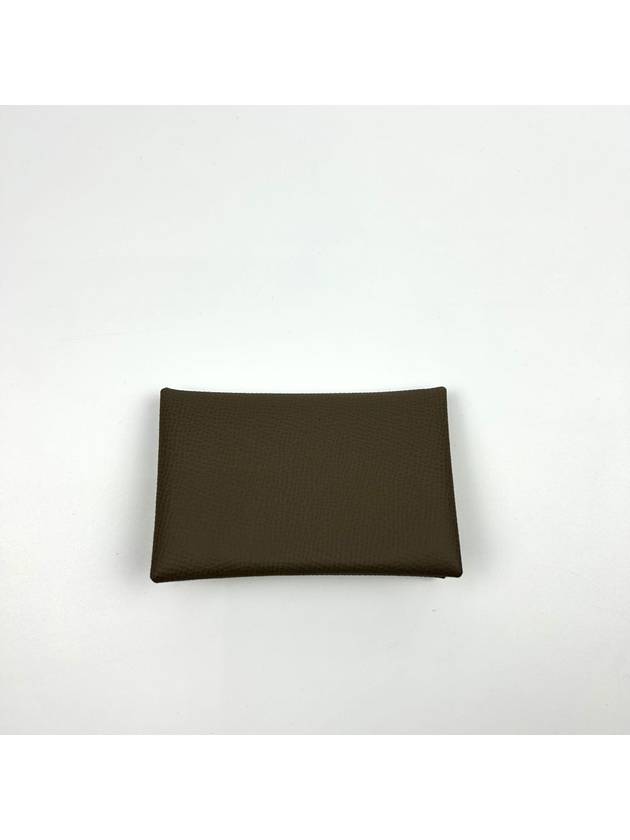 Calvi Card Wallet Étoupe - HERMES - BALAAN 4