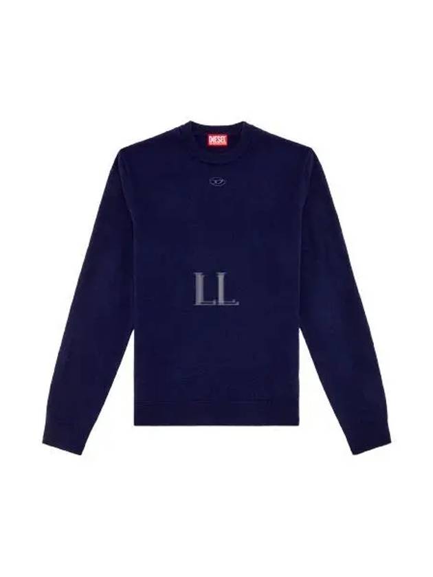 K-Vieri Logo Embroidery Sweatshirt Dark Blue - DIESEL - BALAAN 2