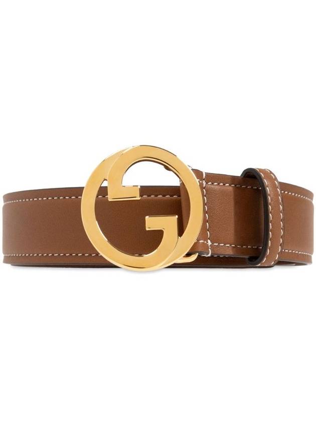 blondie leather belt brown - GUCCI - BALAAN 1