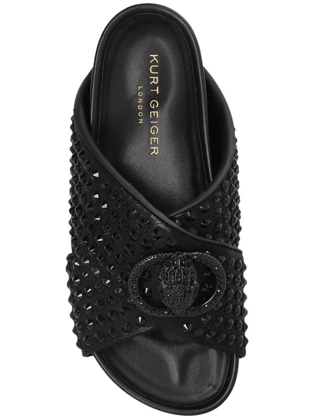 Kurt Geiger Slippers With Shimmering Crystals, Women's, Black - KURT GEIGER - BALAAN 6