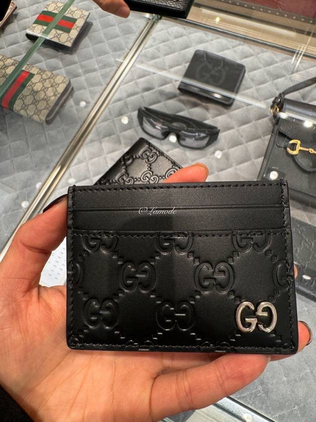 Signature Card Wallet Black - GUCCI - BALAAN 2