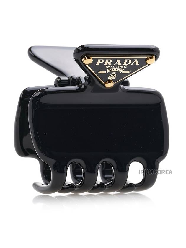 Metal Claw Clip Black - PRADA - BALAAN 4