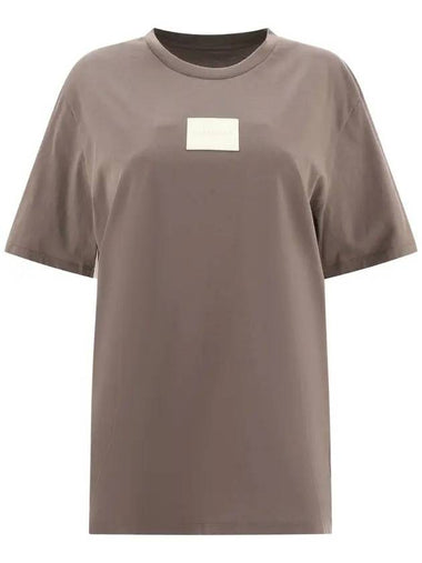 Logo Patch Short Sleeve T-Shirt Brown - MAISON MARGIELA - BALAAN 1