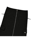 Two way zipper cargo long skirt Black - THE GREEN LAB - BALAAN 8