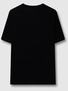 Logo Print Cotton Oversized Short Sleeve T-Shirt Black - BURBERRY - BALAAN 3