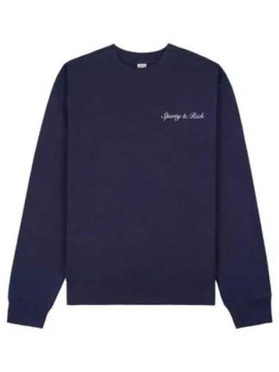 Syracuse crew neck sweatshirt navy CRAW2338NA 1241571 - SPORTY & RICH - BALAAN 1