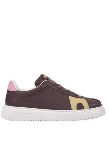 Twins Non Dyed Leather Low-Top Sneakers Burgundy - CAMPER - BALAAN 1