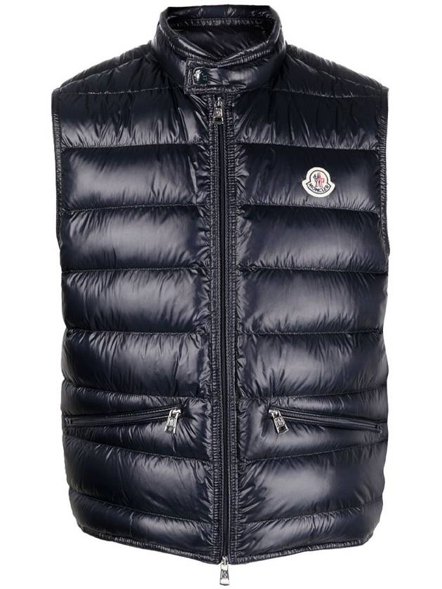 Men s GUI Padded Vest Navy 1A10700 53029 776 - MONCLER - BALAAN 1