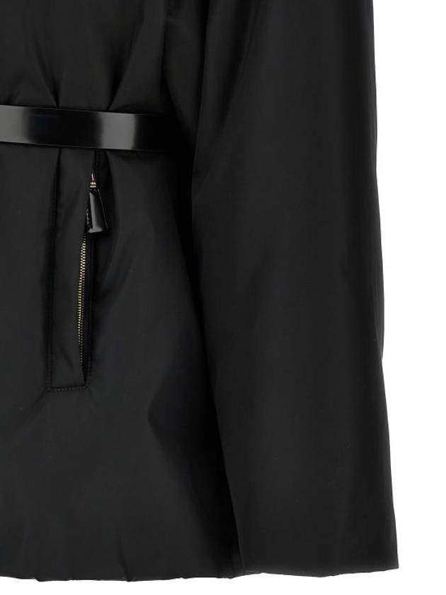 Re-Nylon Hooded Jacket Black - PRADA - BALAAN 6