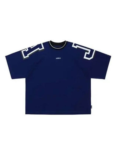 AJ Rugby Short Sleeve T Shirt Blue - AJOBYAJO - BALAAN 1