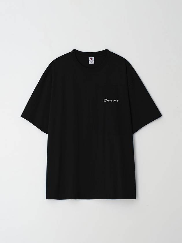Original logo embroidered t-shirt black - BOOVOOM - BALAAN 2