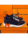 Men's Bouncing Sneakers Neoprene Marine Blue H Orange Logo - HERMES - BALAAN 2