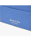 Logo Stamp Grained Leather Card Holder Ocean - SPORTY & RICH - BALAAN 4