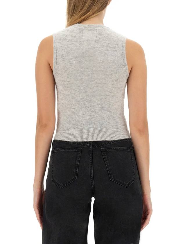 Ametis Knit Vest Light Grey - ISABEL MARANT - BALAAN 5