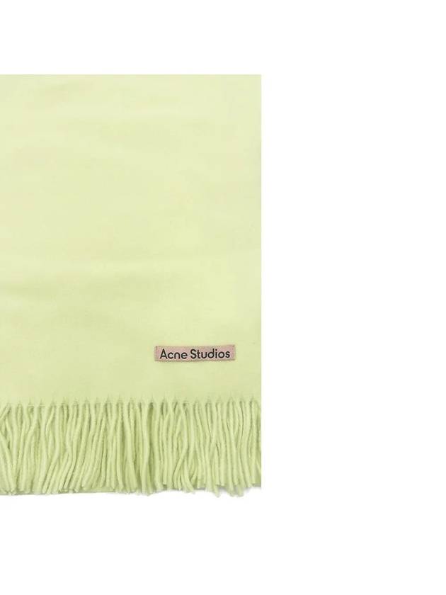 Wool Fringe Muffler Pale Green - ACNE STUDIOS - BALAAN 7