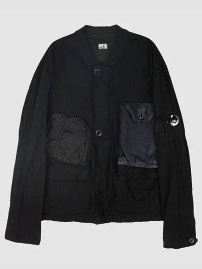 50 Fili Gum Lens Medium Zip-Up Jacket Black - CP COMPANY - BALAAN 2