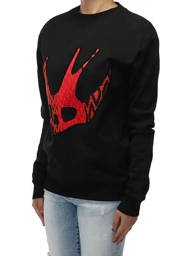 McCue Women s Embroidered Sweatshirt Black 348190 - ALEXANDER MCQUEEN - BALAAN 3