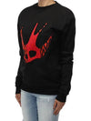 McQ Women s Embroidered Sweatshirt Black 348190 - ALEXANDER MCQUEEN - BALAAN 3