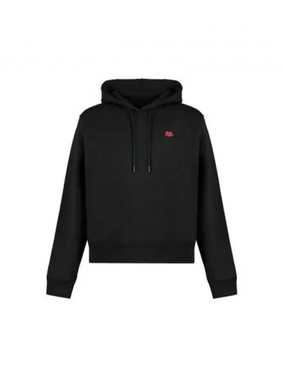 Boke Flower Drawstring Hoodie Black - KENZO - BALAAN 2